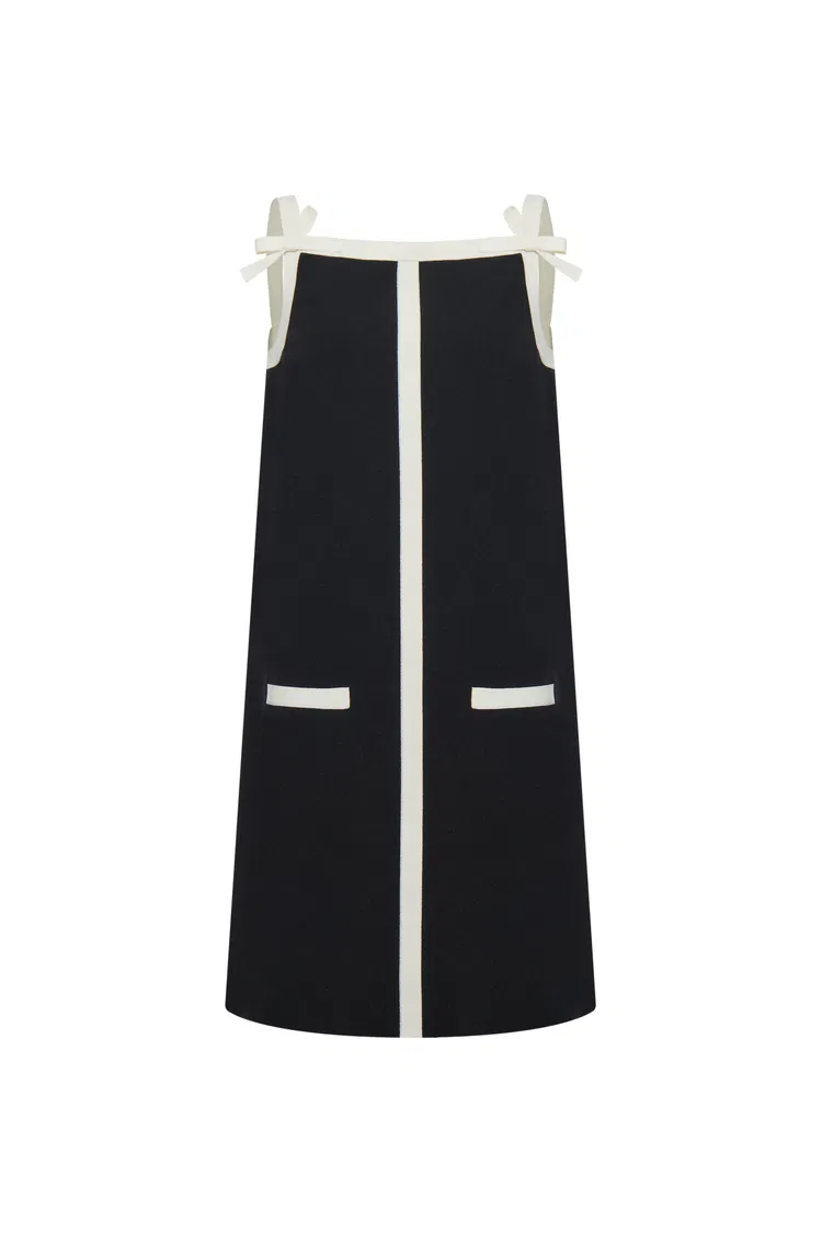 Mary Bow Dress in Technical Lyocell Knit