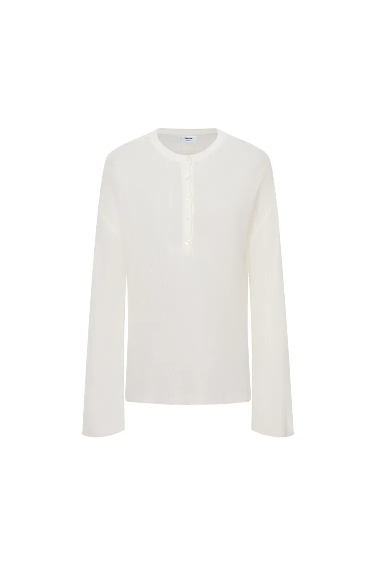 Tracy Buttoned Blouse in Tencel Silk Knit