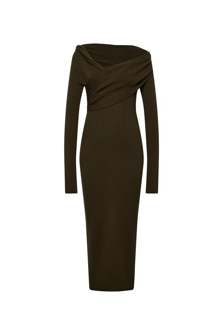 Veronica Fitted Dress in Anti-Pilling Knit