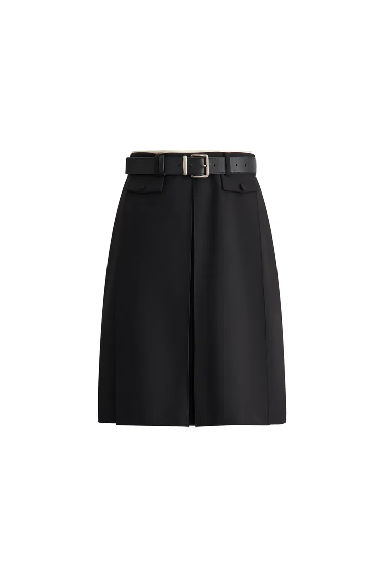 Aurora Skirt in Fine Wool Blend