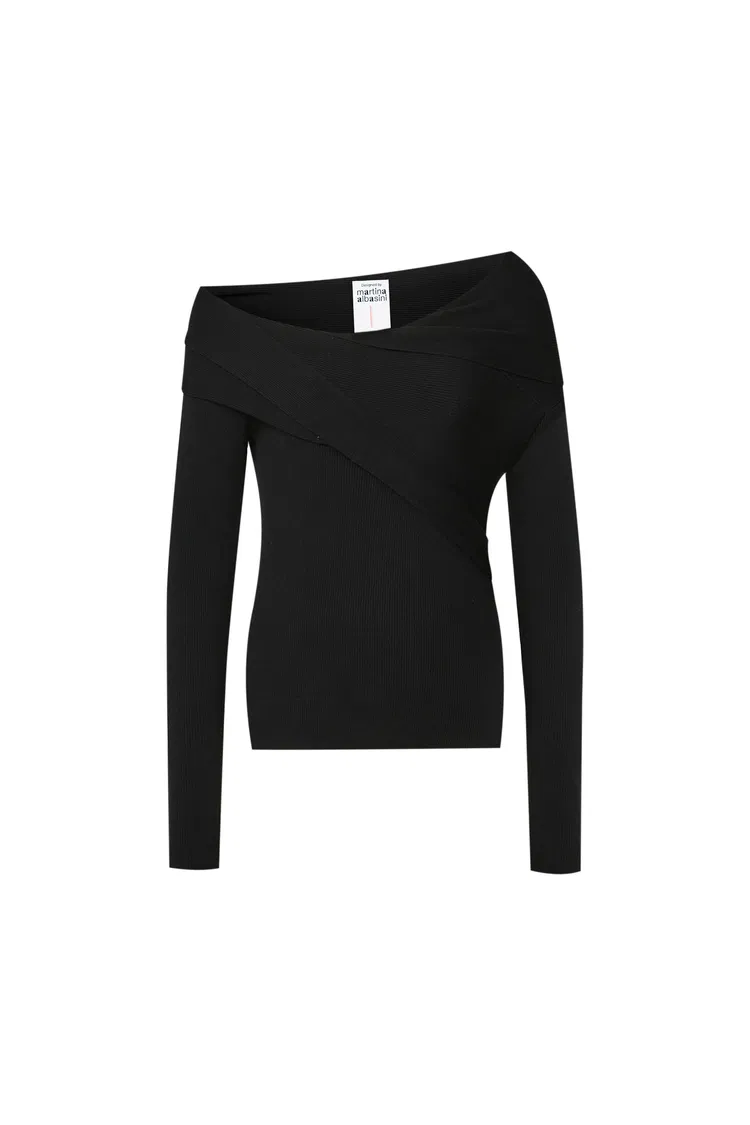 Venus Convertible Off Shoulder Long Sleeve Top