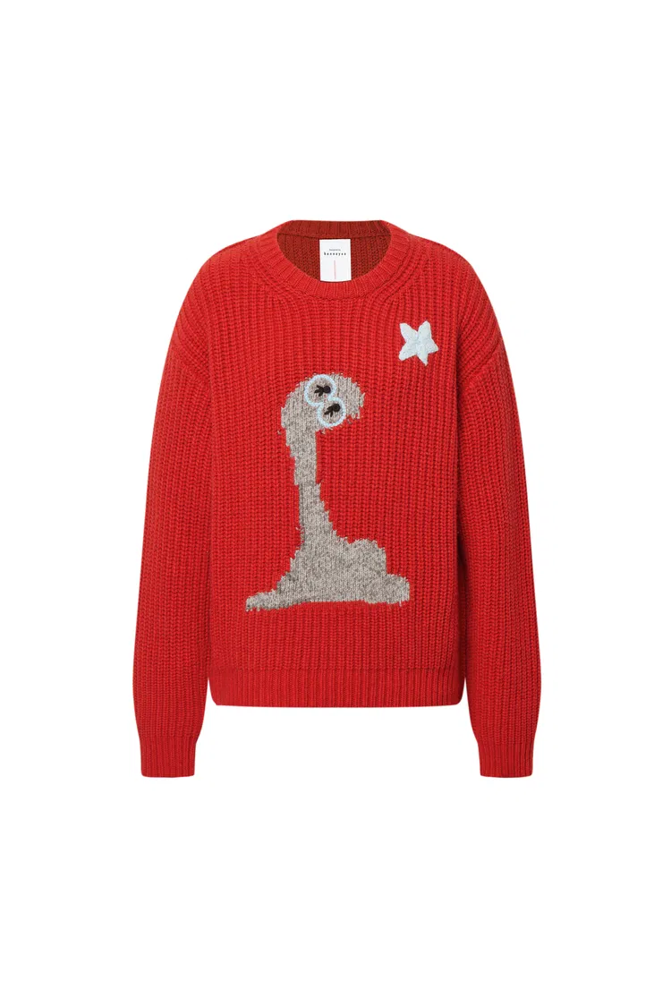 Star Lover Zodiac Knit Sweater in Chunky Merino Wool Knit