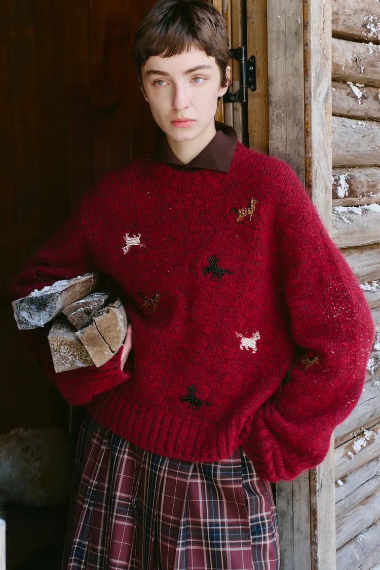 Tesoro Pony Sweater in Refined Merino-Mohair Blend