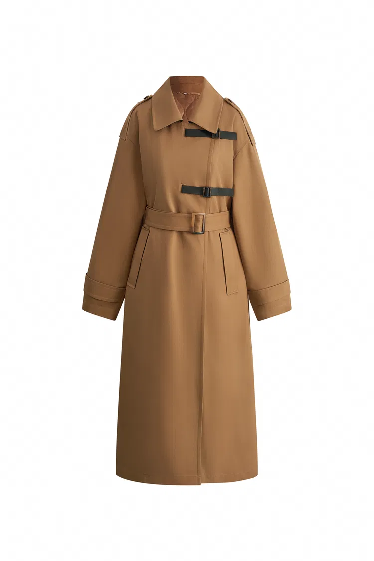 Belroche Removable Quilt Trench Coat in Cotton Blend