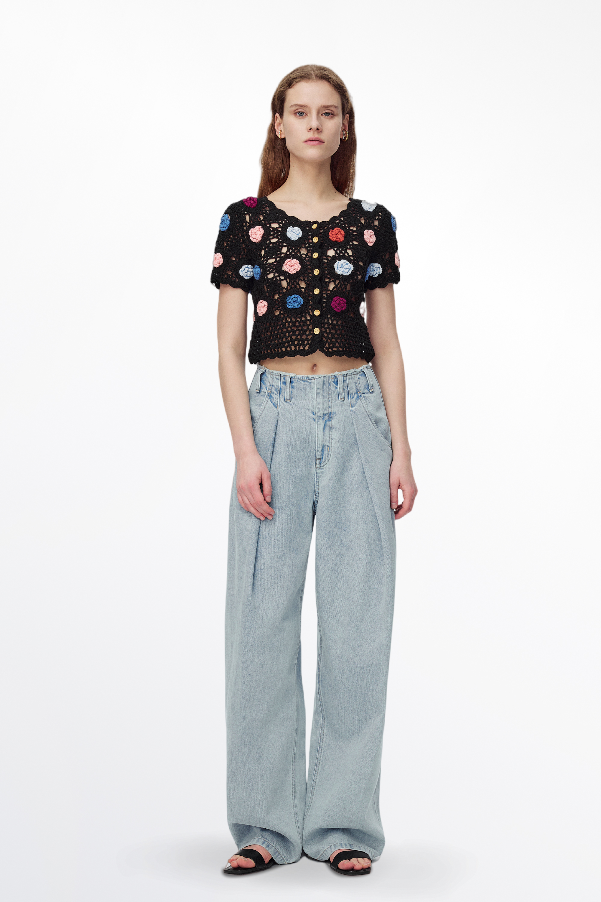 トップス andmary Flora Knit tops mdl_1_047b6575-a4ea-418e-85d9-