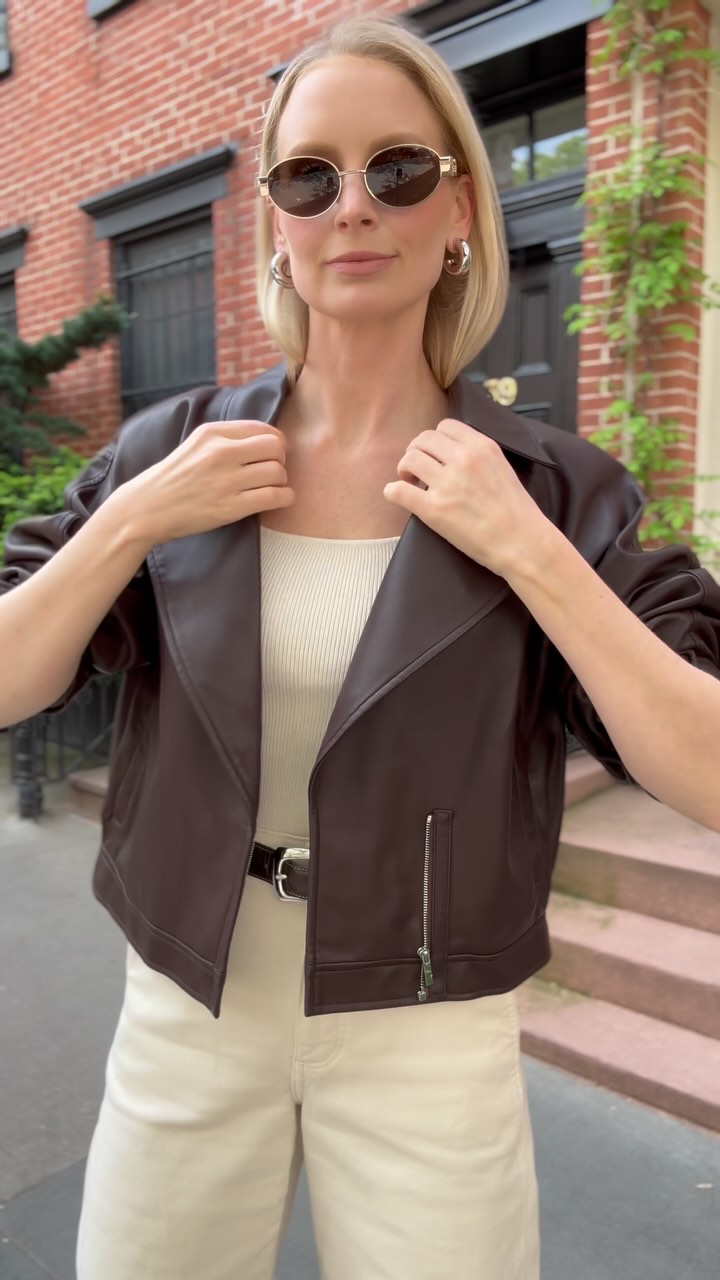 Fred Short Jacket in Eco Leather – fbrq.com