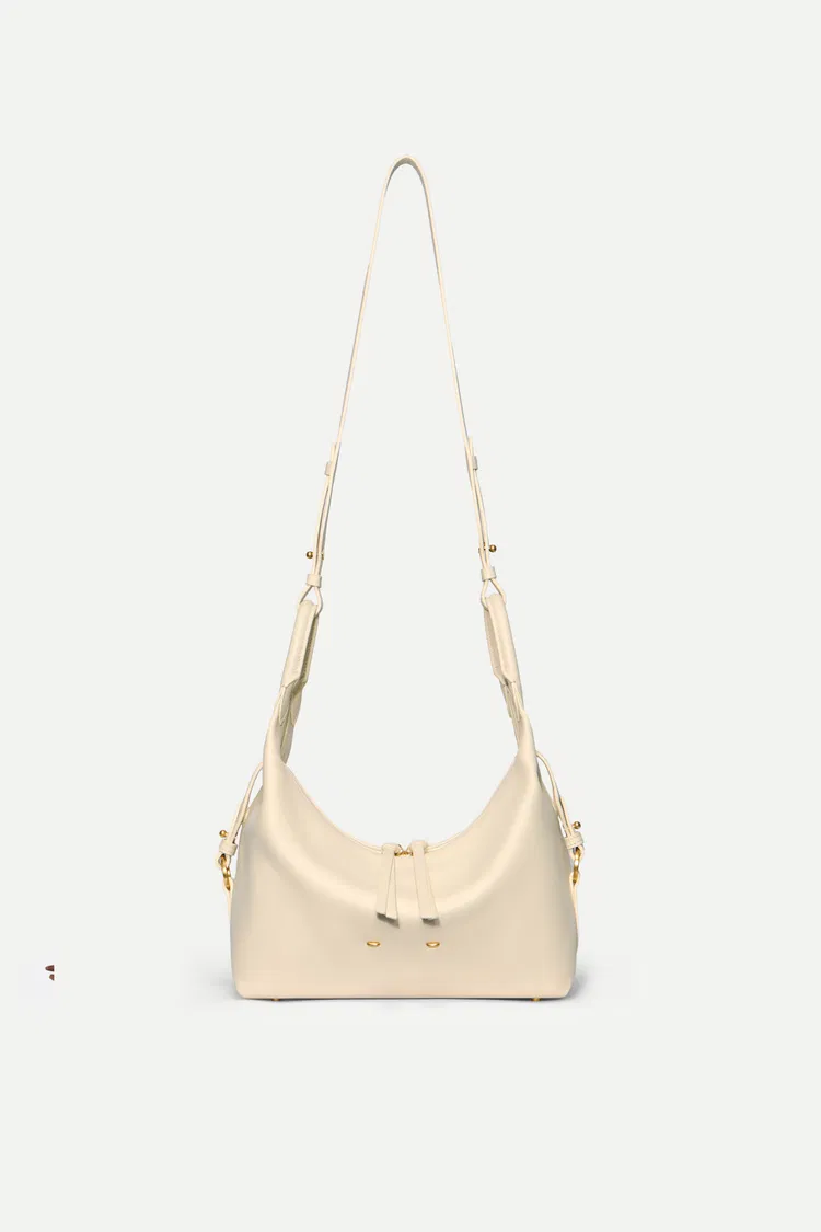 Clio Slouchy Swing Bag in Smooth Top-Grain Leather