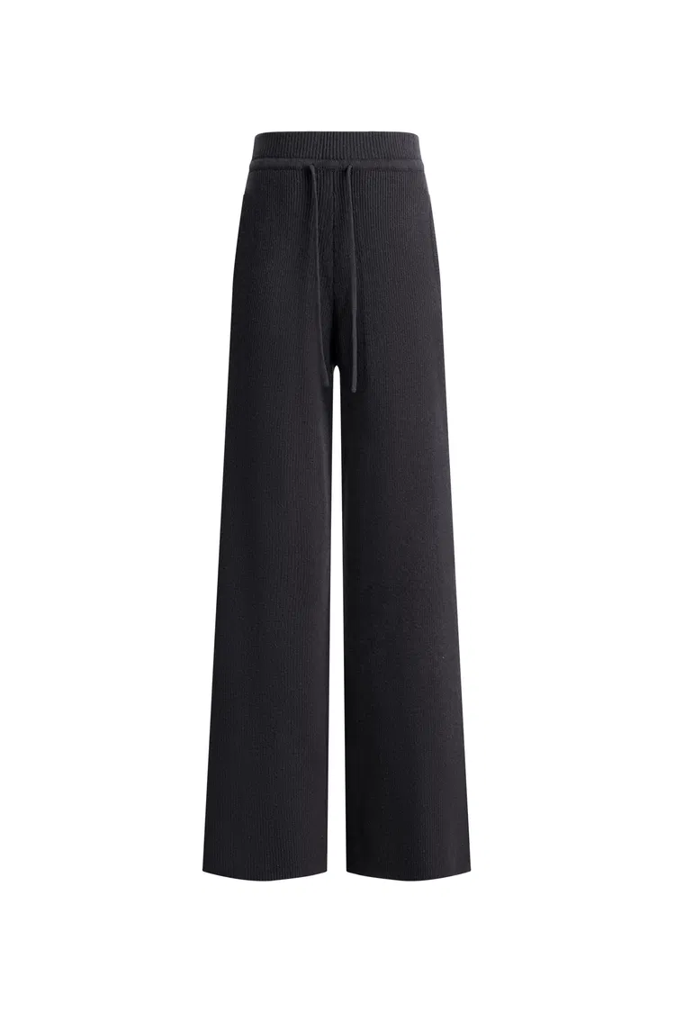 Vivi Wide Leg Pants in Merino Wool Knit