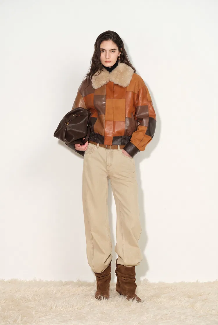 Jett Paneled Jacket with Detachable Faux Fur Collar