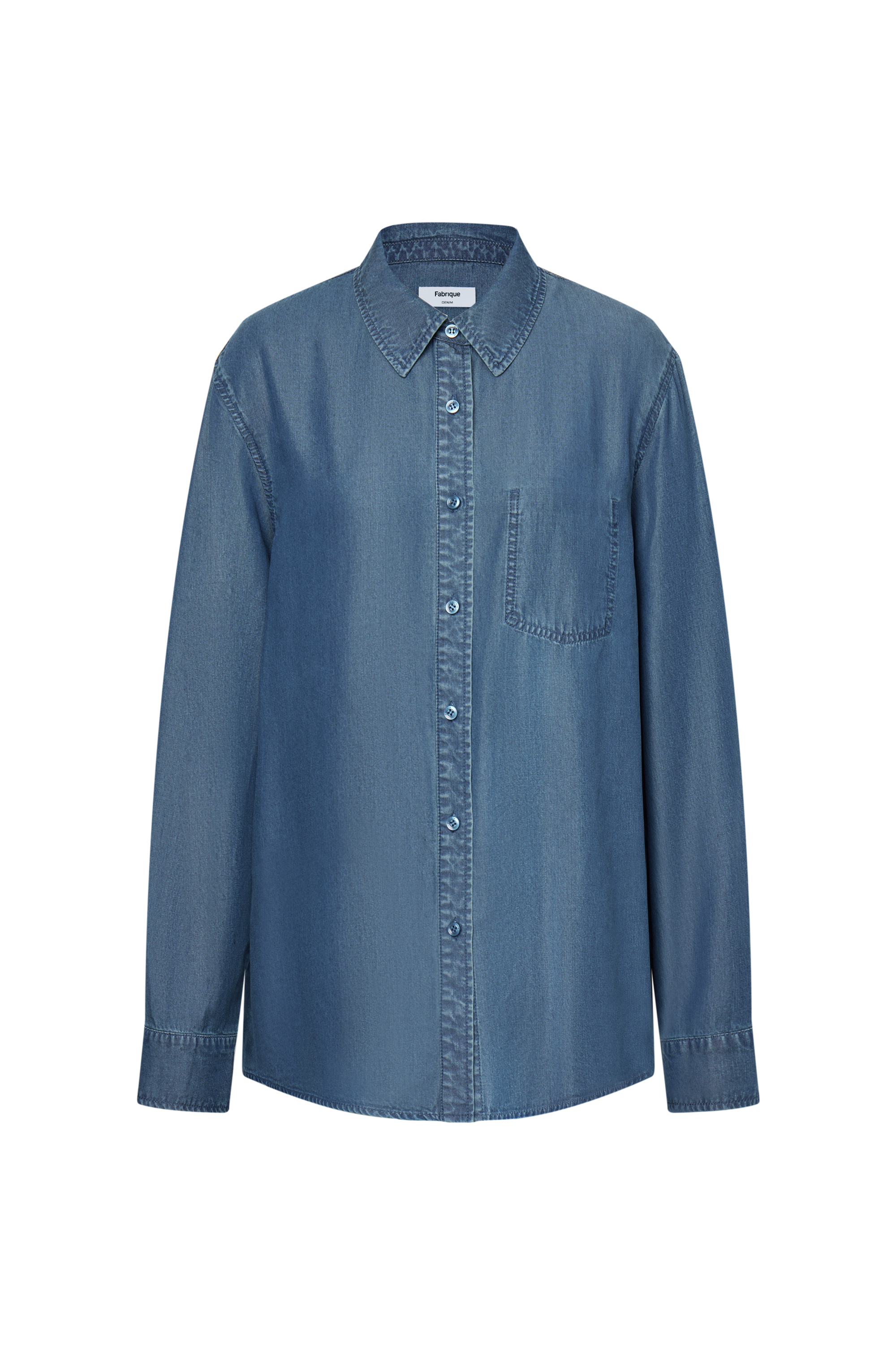 Willo Blue Tencel Denim Shirt – fbrq.com