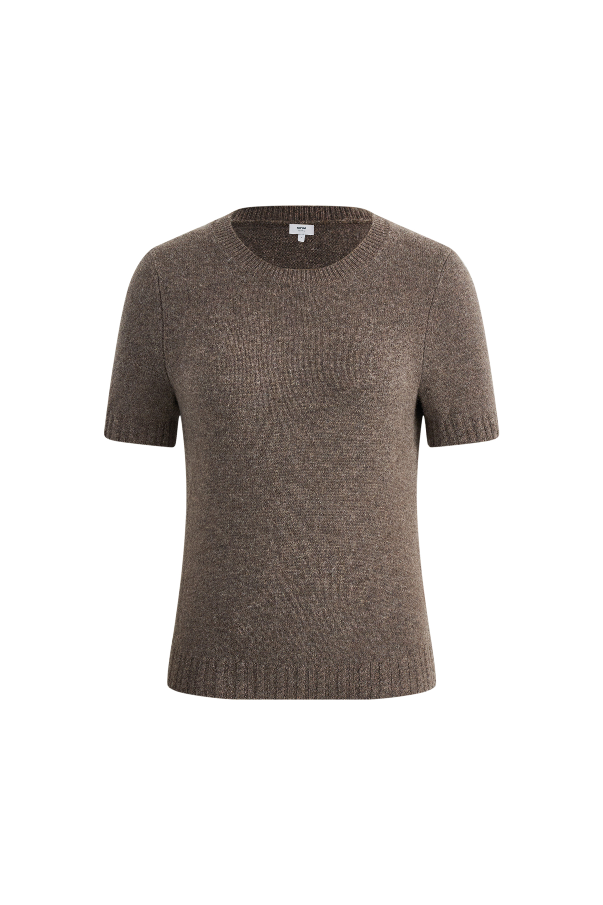 Miya Crew Neck Short Sleeve Top in Merino Wool Knit – fbrq.com