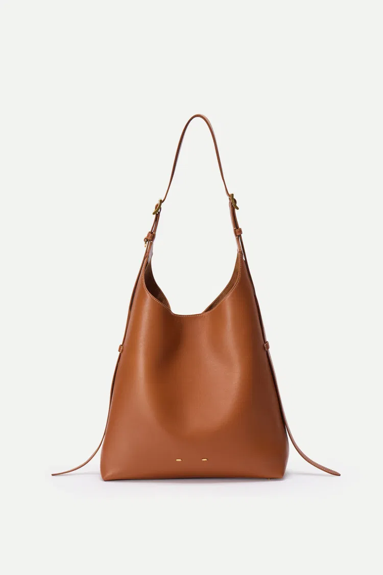 Duomo Hobo Bag Medium in Napa Leather