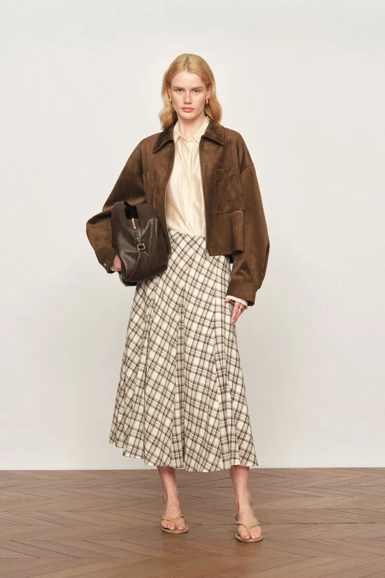 Coddenham Jacket in Faux Suede