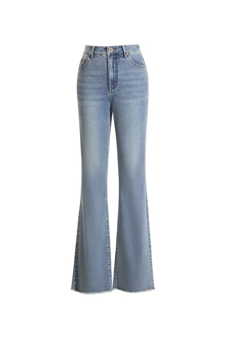 Cathy Slight Bootcut Jeans in Acetate Denim