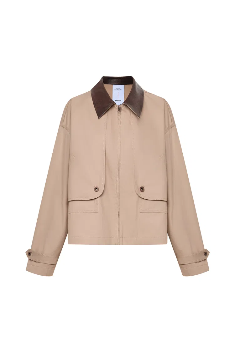 Dnipro Oversized Lightweight Utility Jacket in Cotton Twill