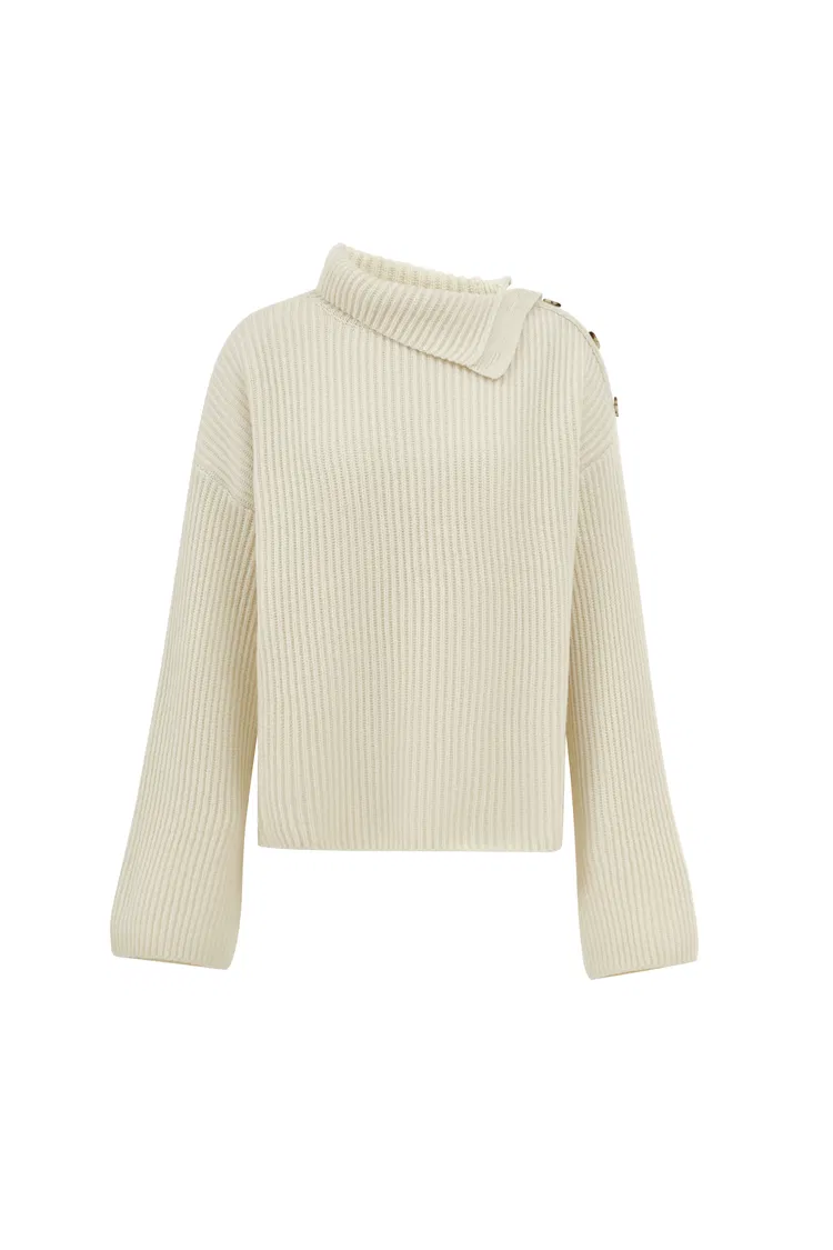Soleil Classic Sweater in Merino-Cashmere Knit