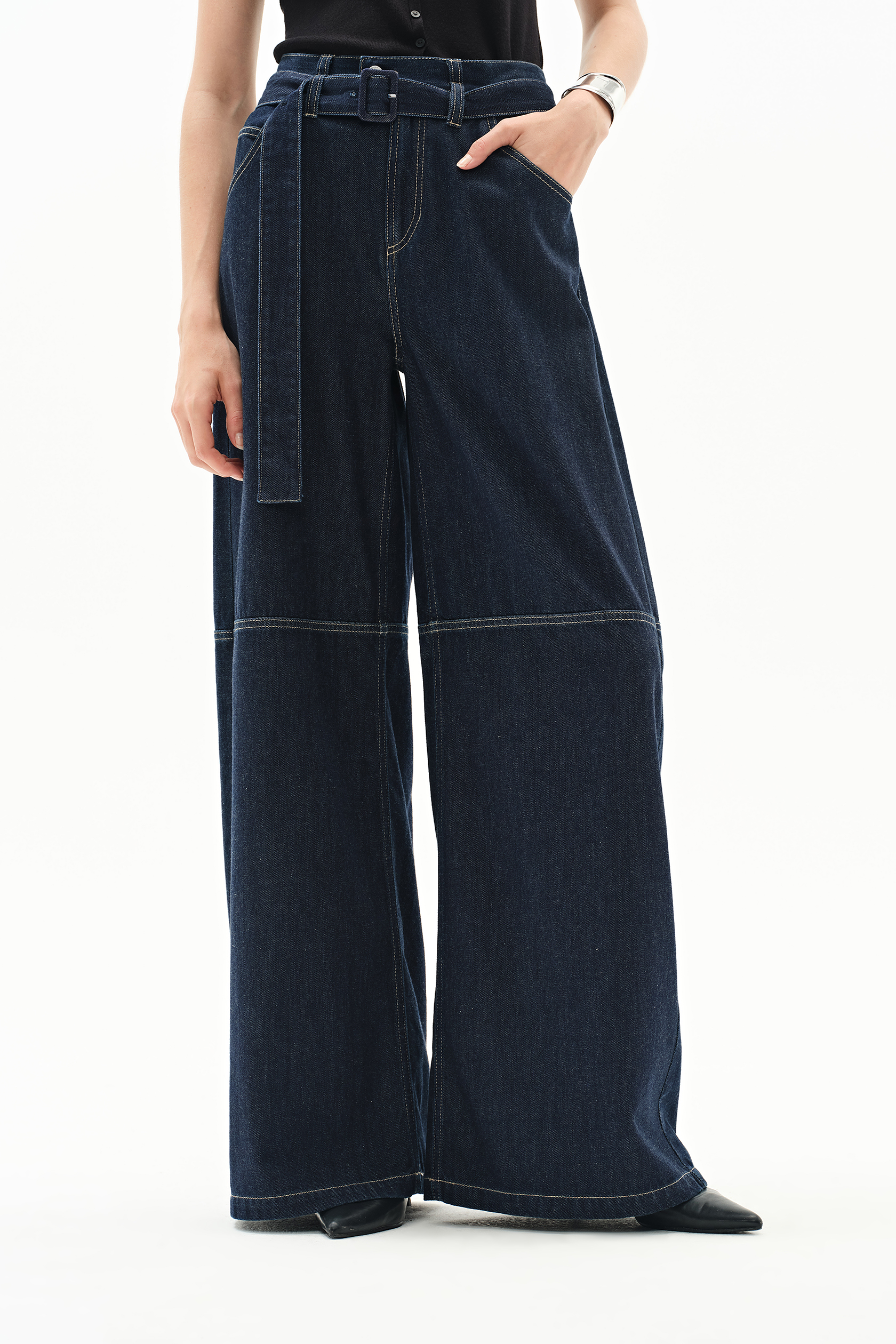PORTERNA】Rope wide jeans PORTERNA】Rope wide jeans Designer