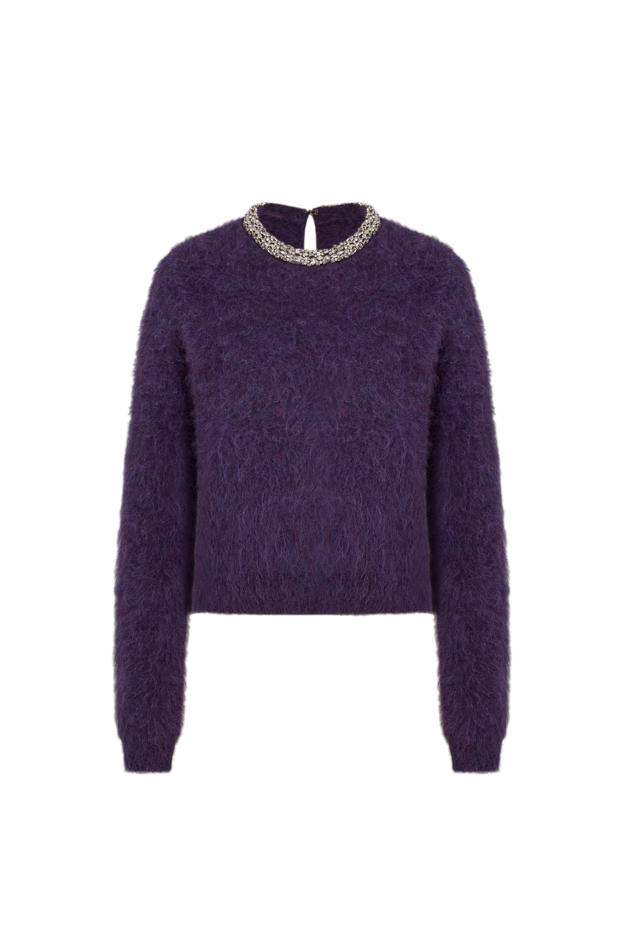 STONE  パープルニット Stone Island - Open-knit sweater purple - The Corner