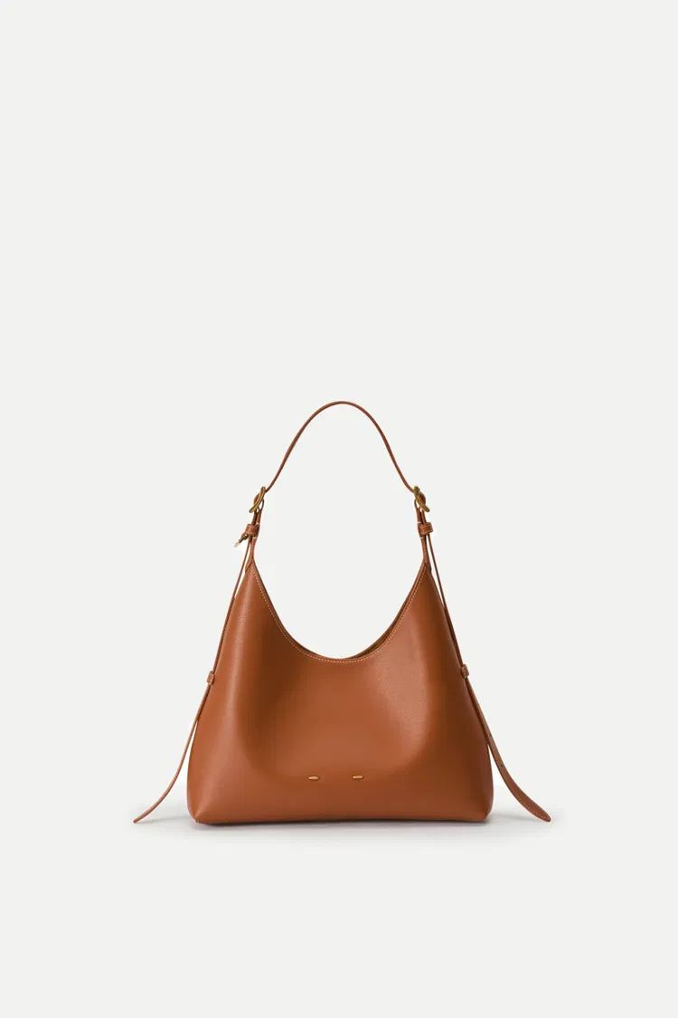 Duomo Small Hobo Bag in Nappa Leather