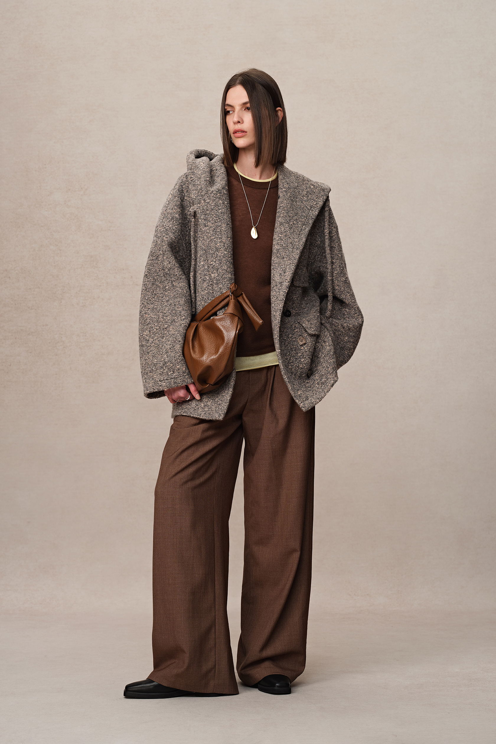 【BAON】Runid quilted wool hood coat - Wool 50 BAON】Runid quilted wool hood coat - Wool 50
