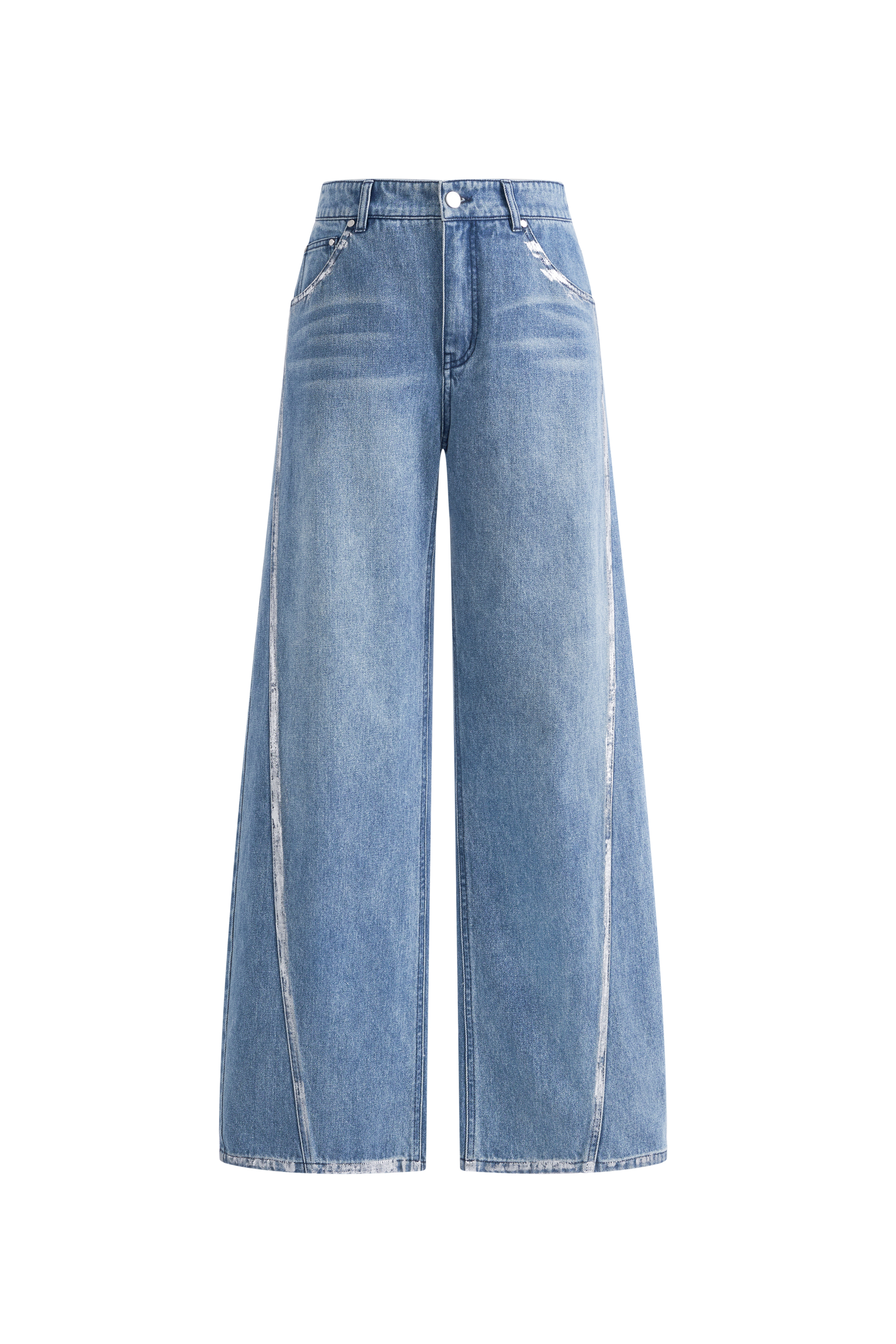 Monroe Silver Back Pocket Jeans in Cotton Denim – fbrq.com