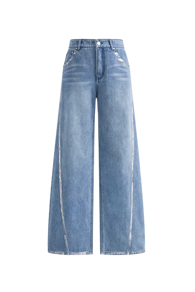 Monroe Silver Back Pocket Jeans in Cotton Denim