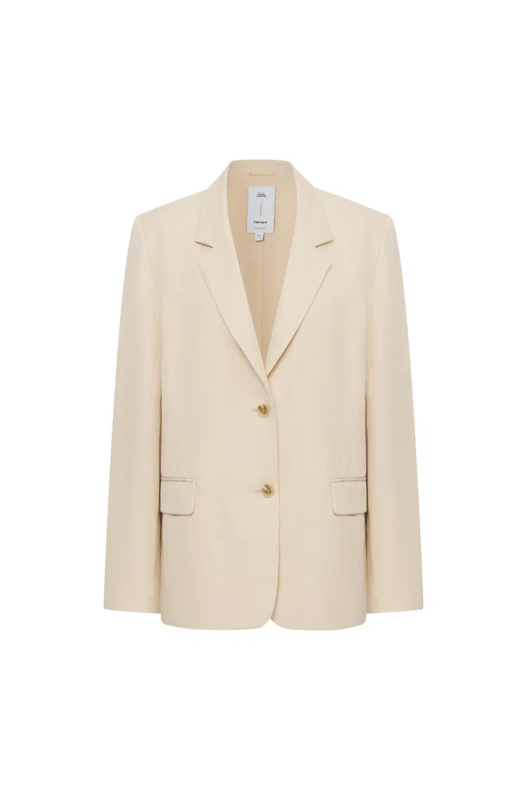 Barra Suit Blazer in Silk Linen