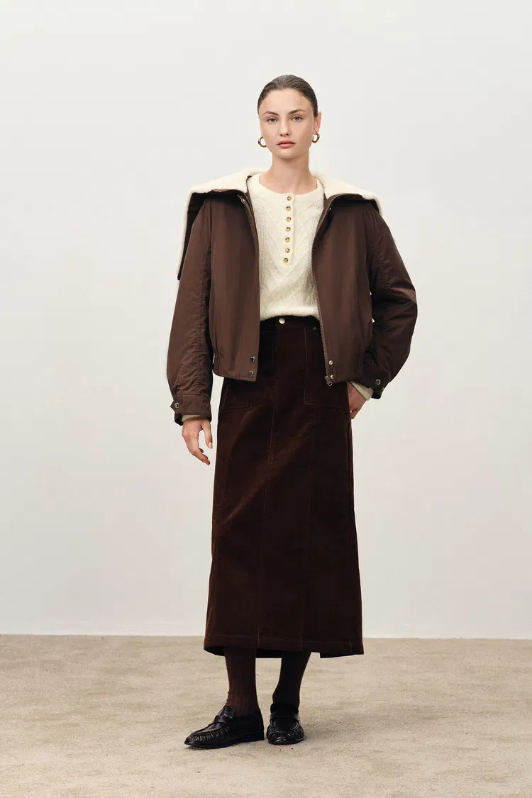 Dakota Cropped Quilted Cotton Jacket in Lightweight Blend