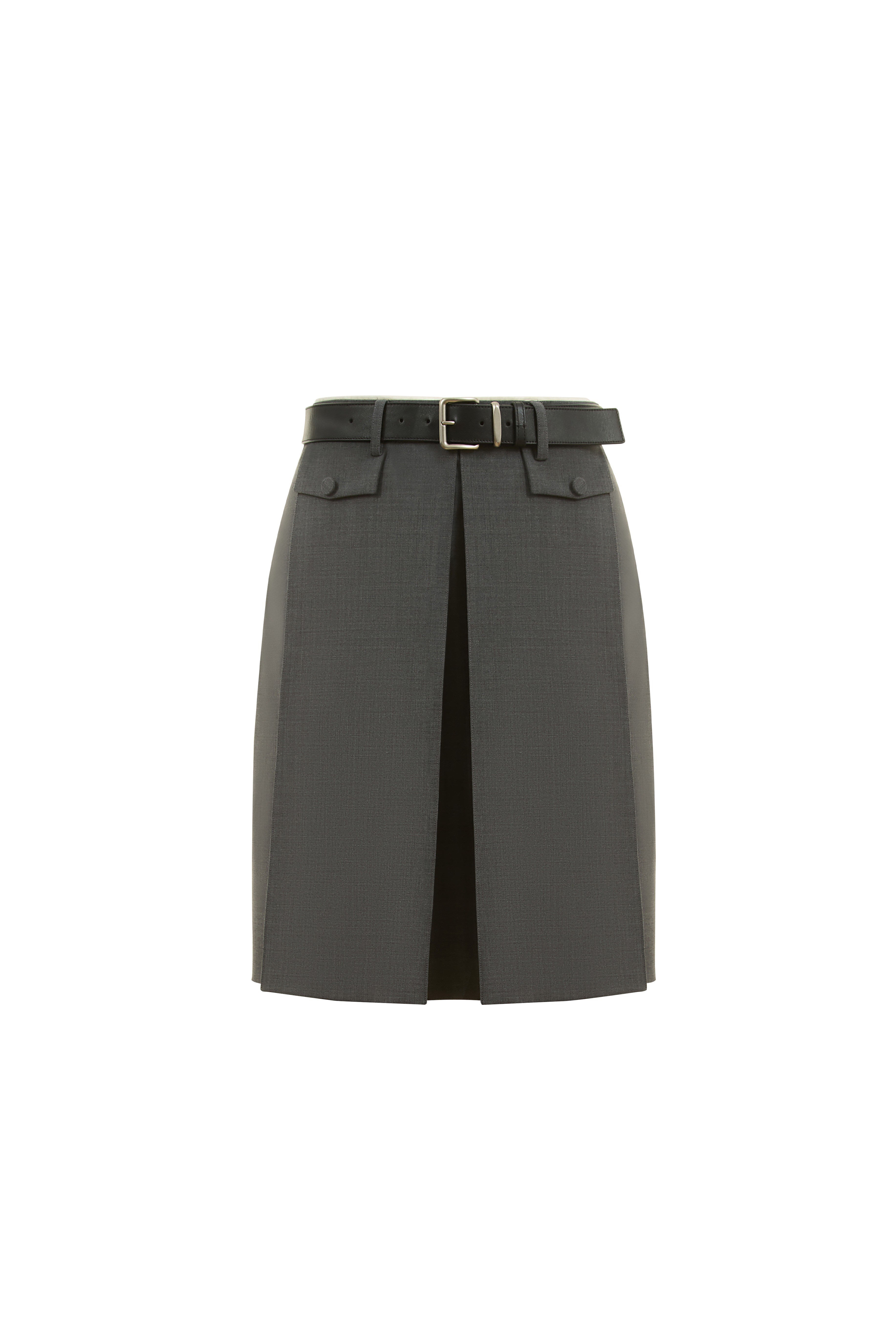Aurora Pleated Skort in Fine Wool Blend – fbrq.com