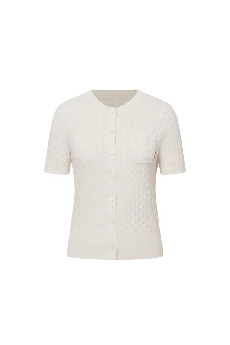 Amber Round Neck Buttoned Top