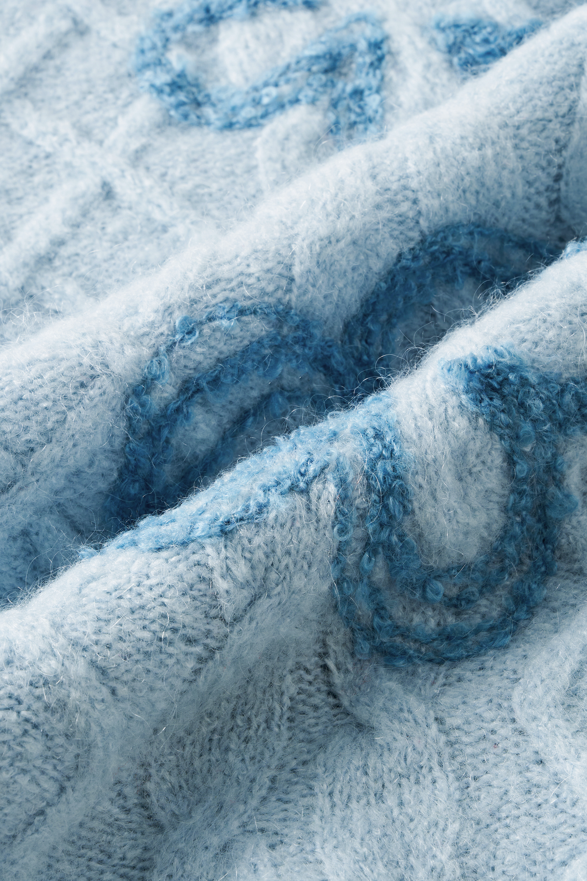 Posie Floral Cardigan in Merino Mohair Cable Knit – fbrq.com