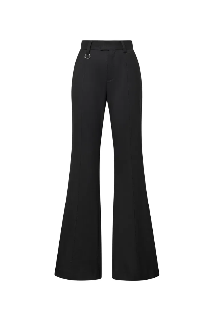 Chance Flared Suit Trousers in Fine Wool