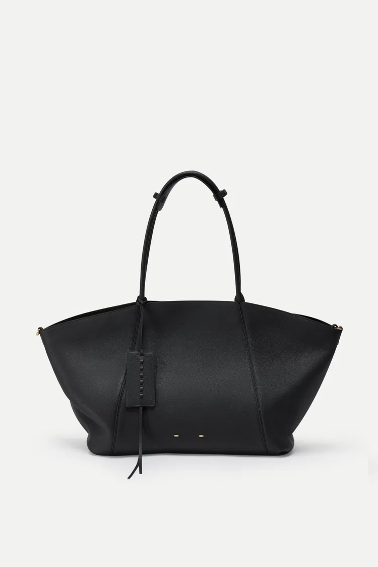 Brera Convertible Tote Bag Large in Full Grain Leather and Suede