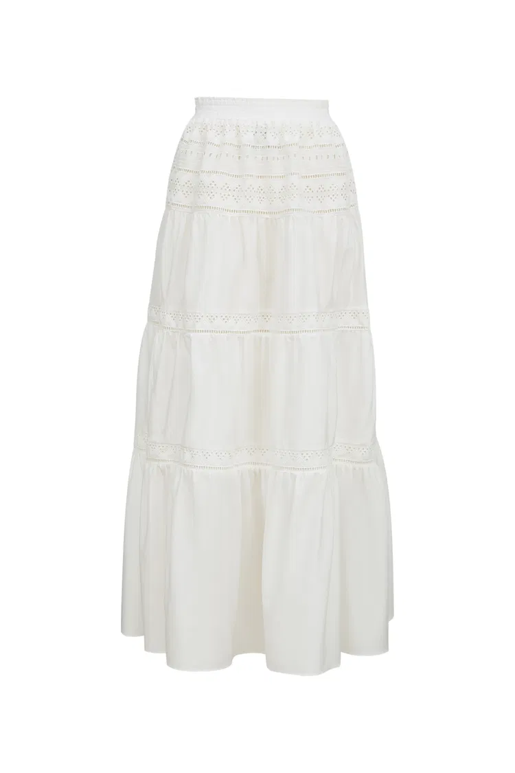 Luise Maxi Skirt in Silk Cotton