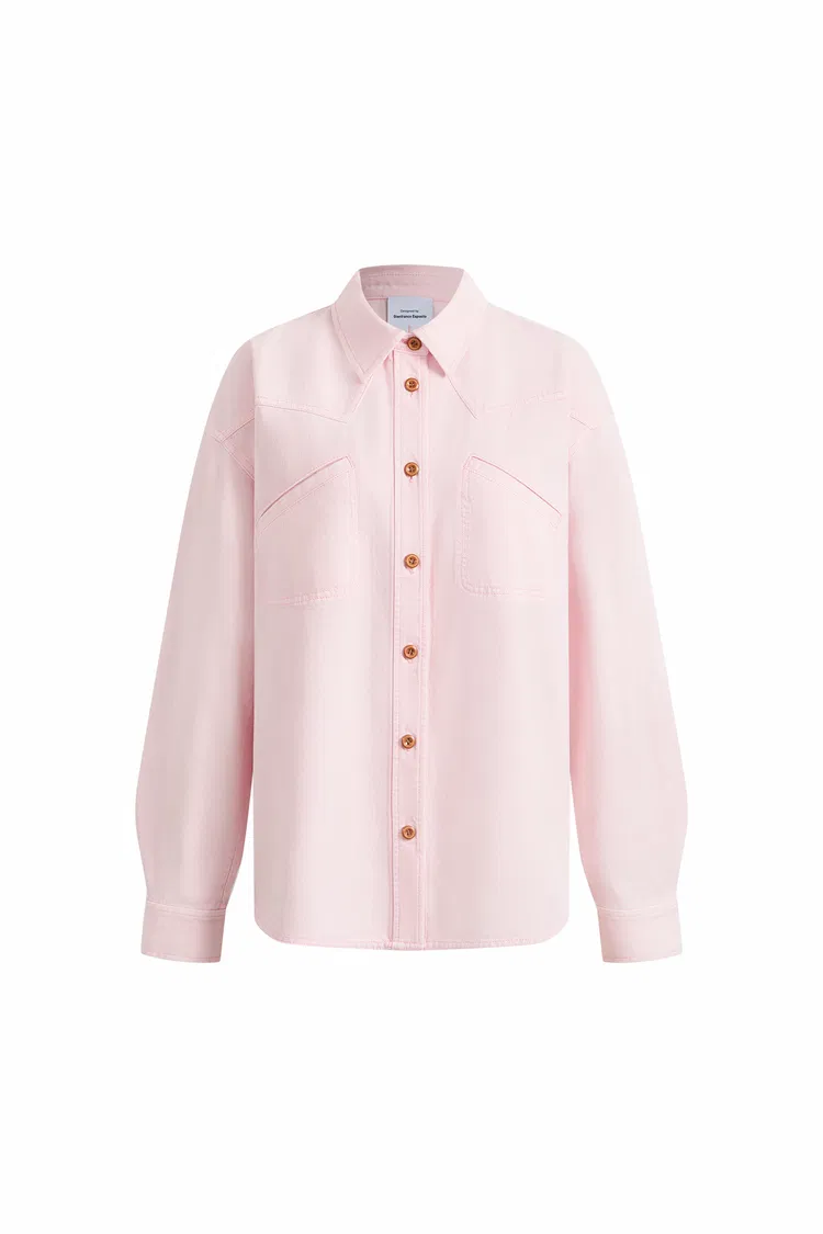 Beverley Denim Shirt in Cotton Denim