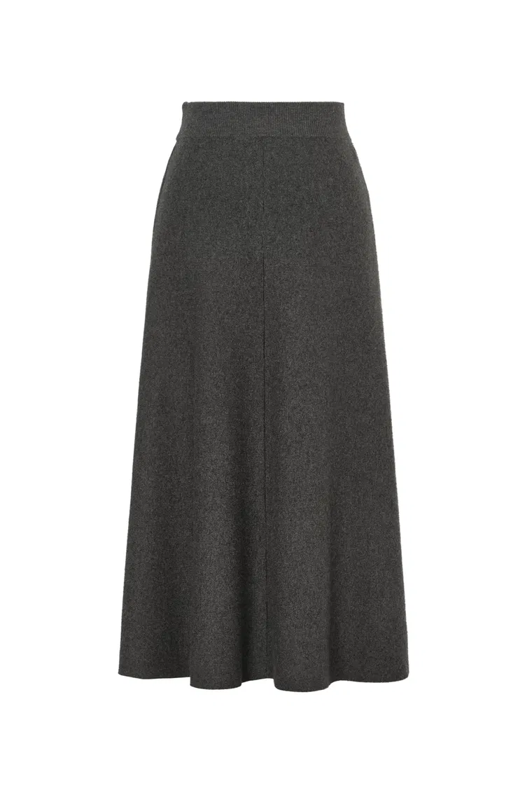 Zephyra Flared Skirt in Merino Wool Knit