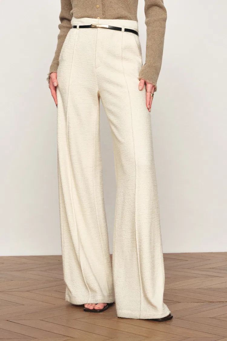 Gallop Casual Trousers with Belt in Merino Wool
