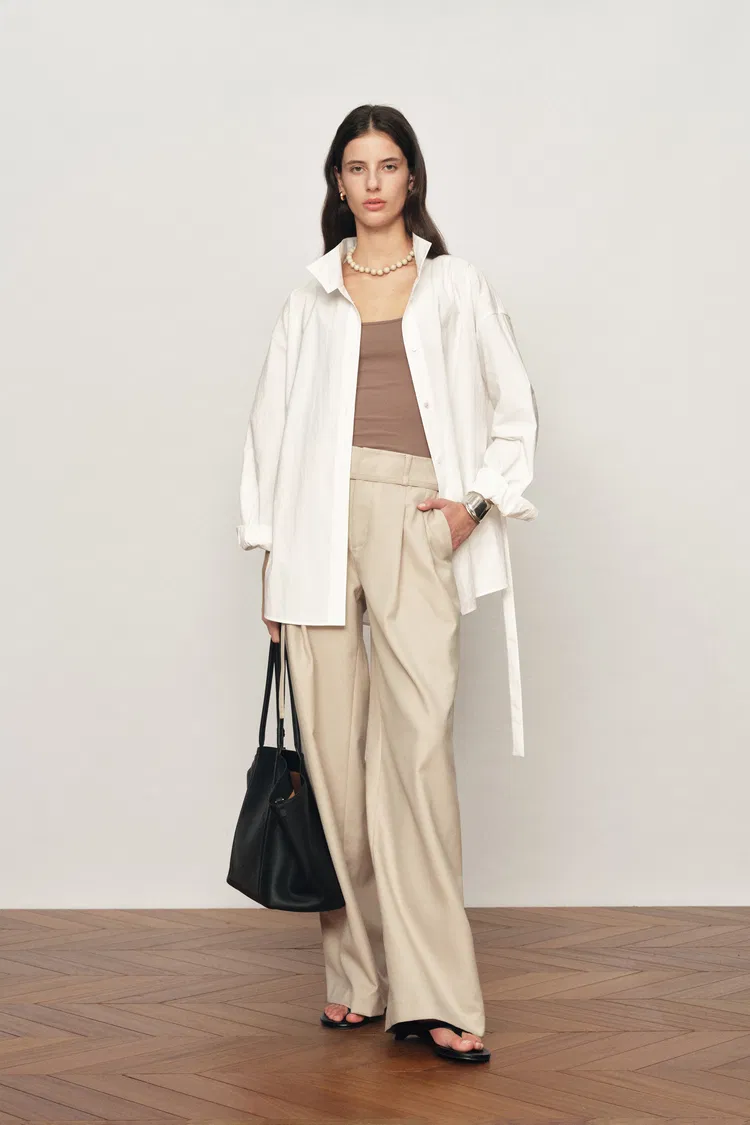 Pearl Oversized Belted Shirt Jacket