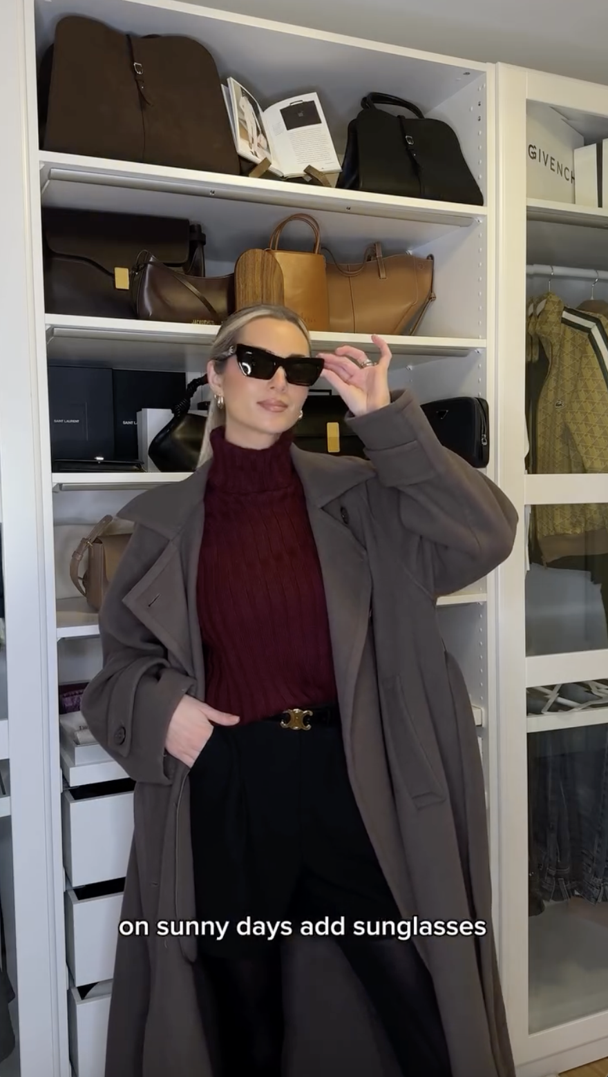 Francis Detachable Scarf Coat in Silk-Wool Blend – fbrq.com