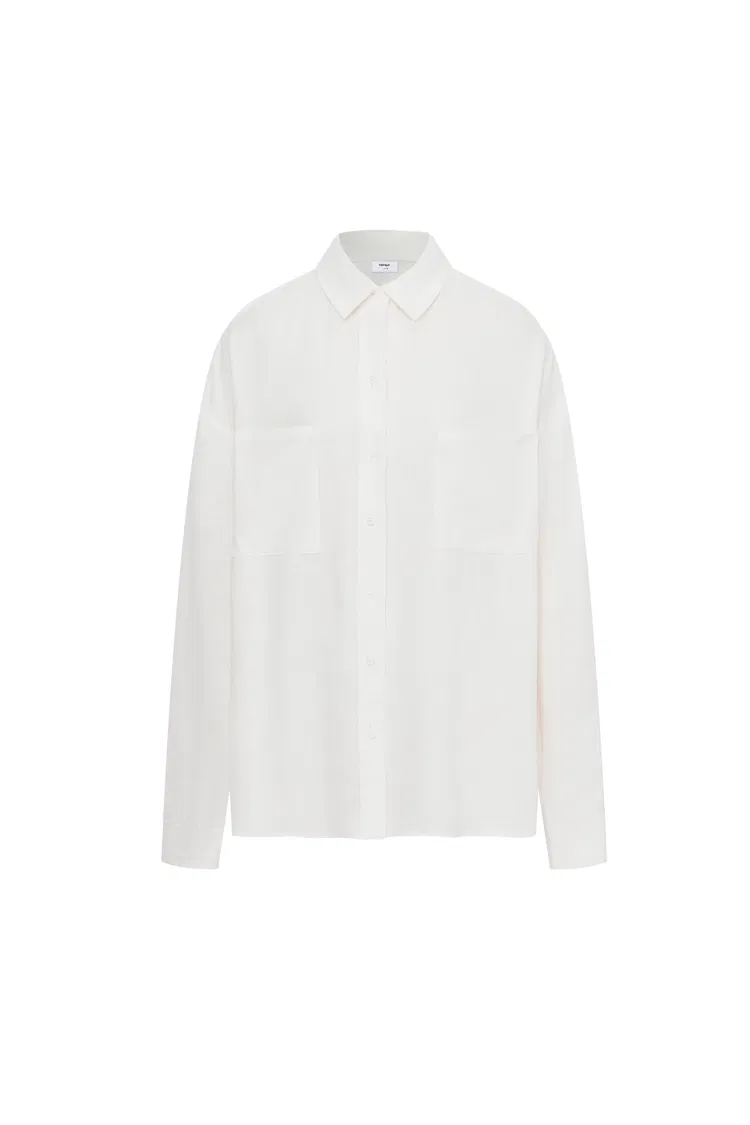 Una Double Patch Pocket Shirt in Linen