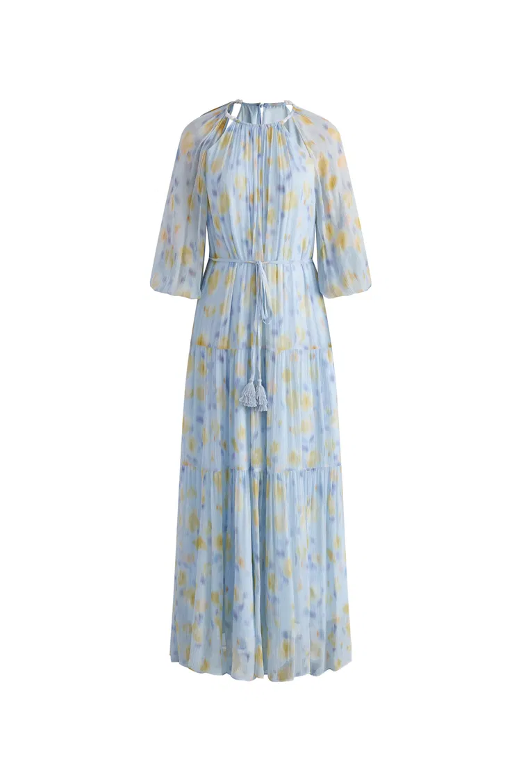 Mia Flora Dress in Crepe Georgette