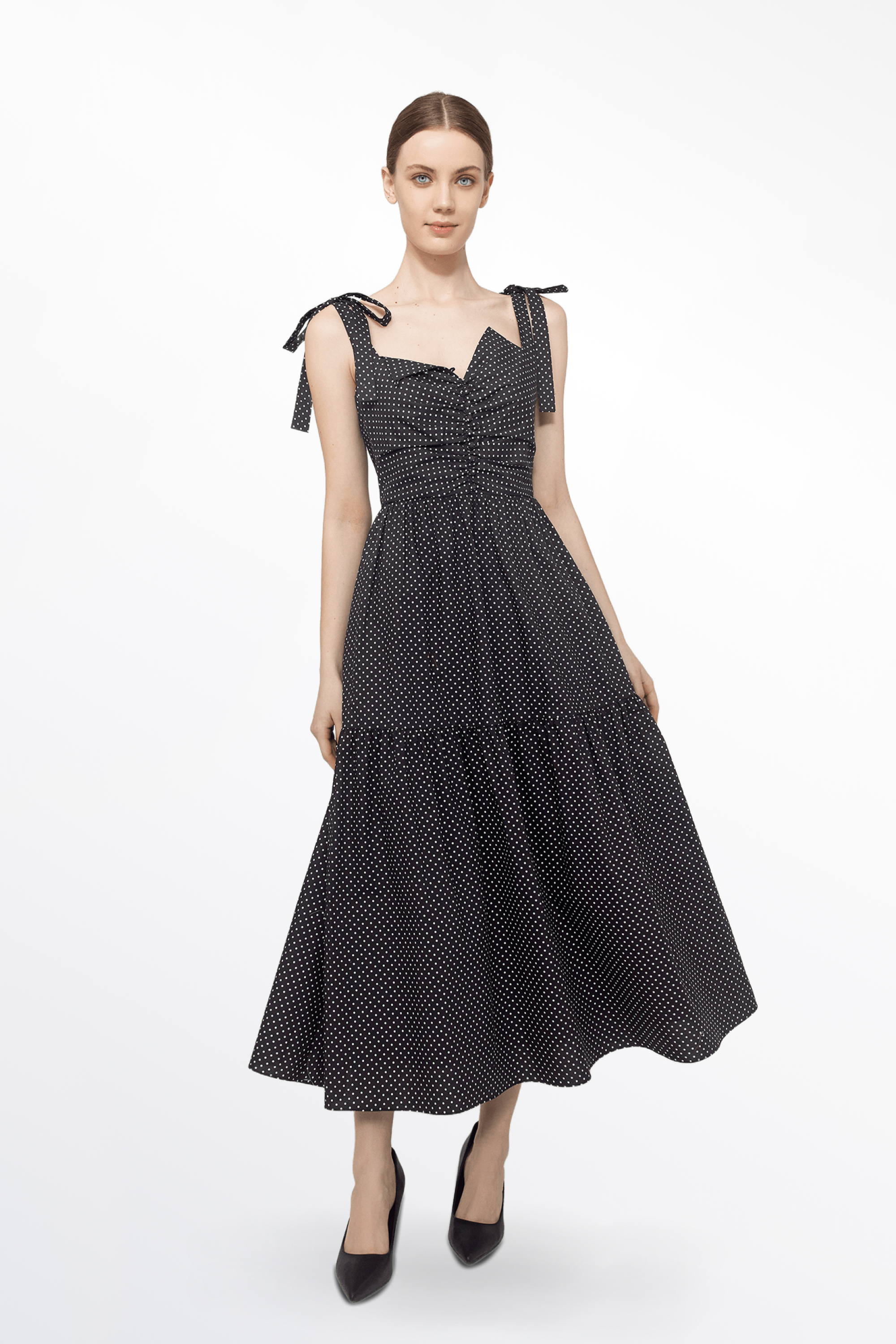 ワンピース COTTON DRESS WITH POLKA DOTS d5985db3-ce1d-4881-a96d-