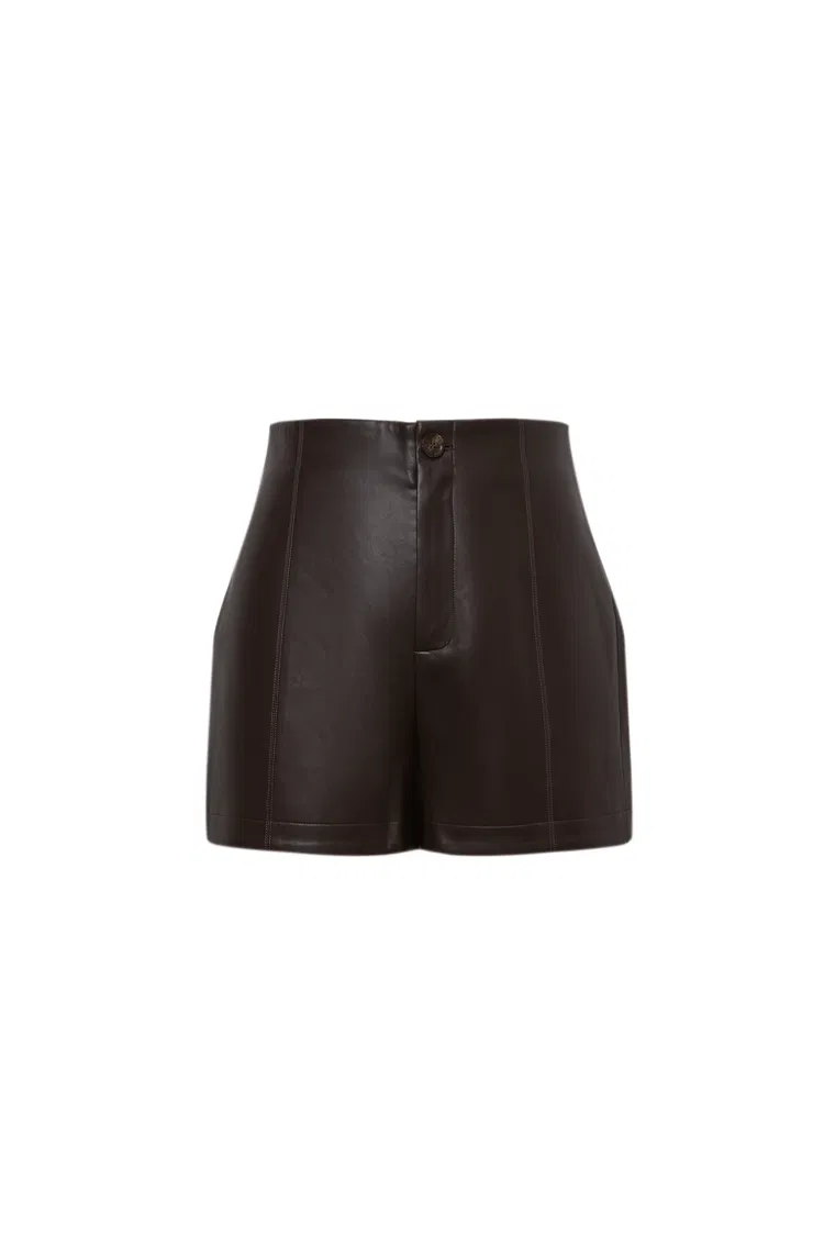 Kaka Shorts in Distressed Vegan Leather