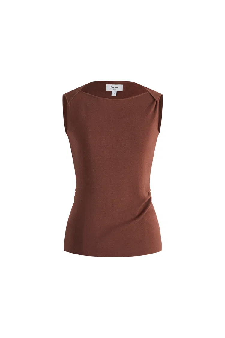 Quinn Vest Top in Summer Acetate Knit