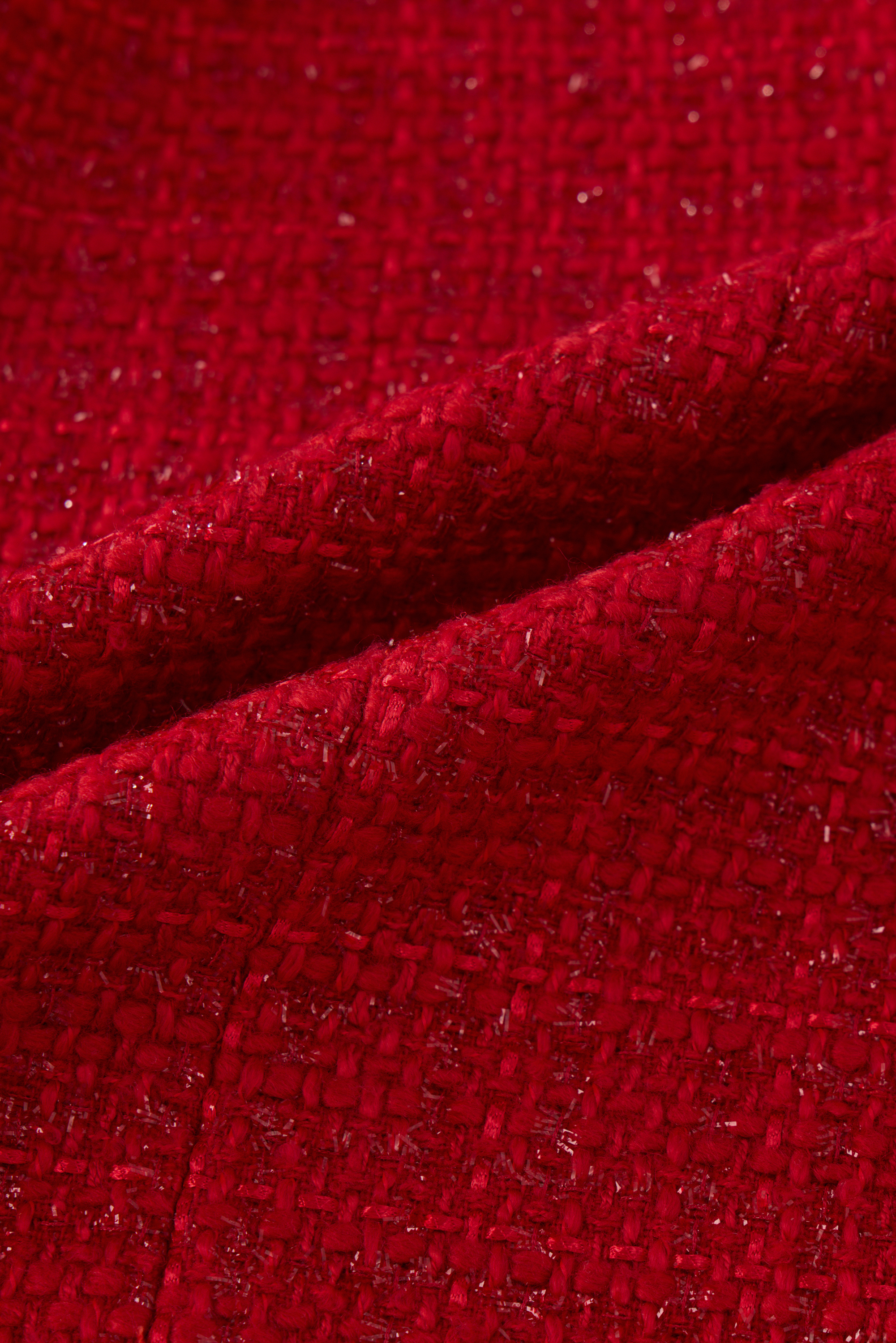Ruby Red Handmade Silky Ribbon Tweed Vest – fbrq.com