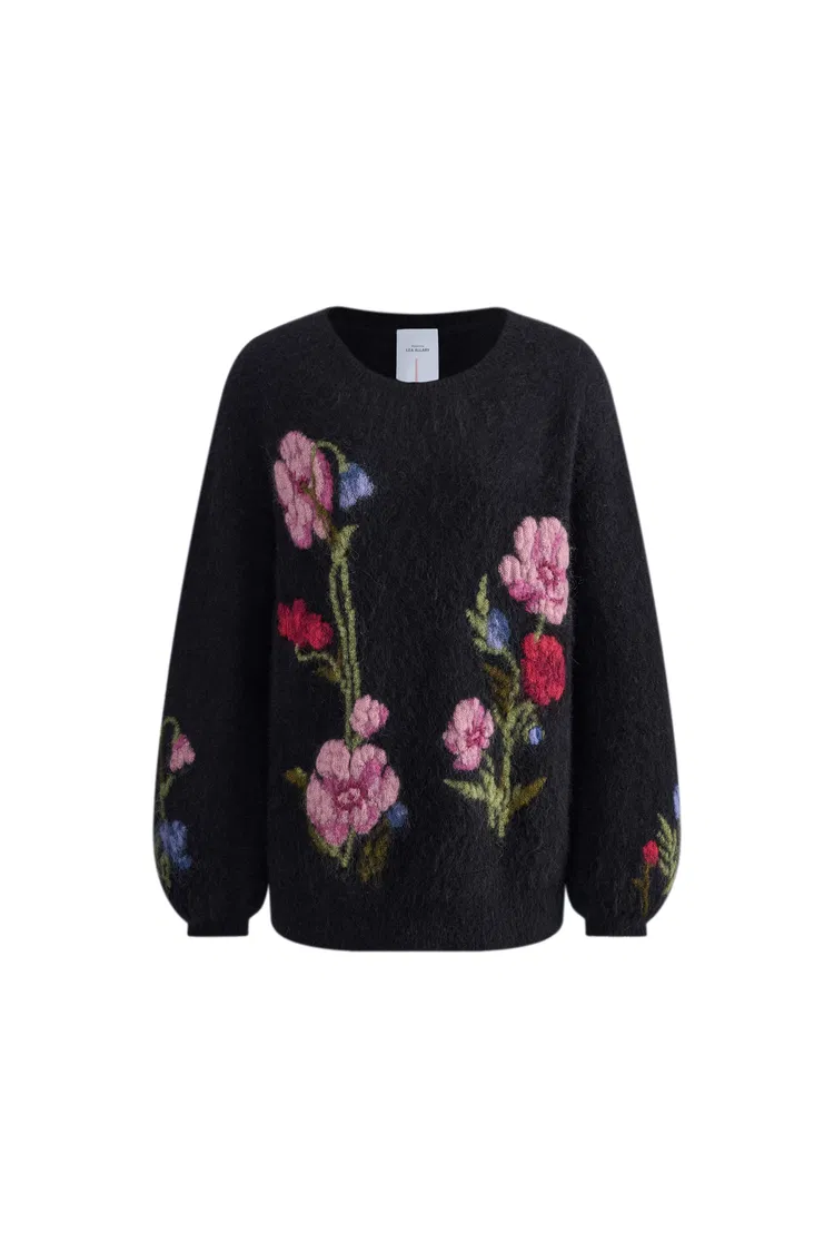 Rhoeadine 3D Jacquard Embroidered Sweater