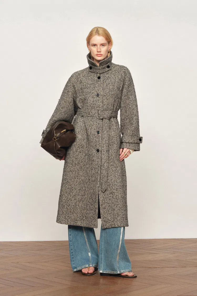 Margot Long Coat in Wool-Alpaca Blend