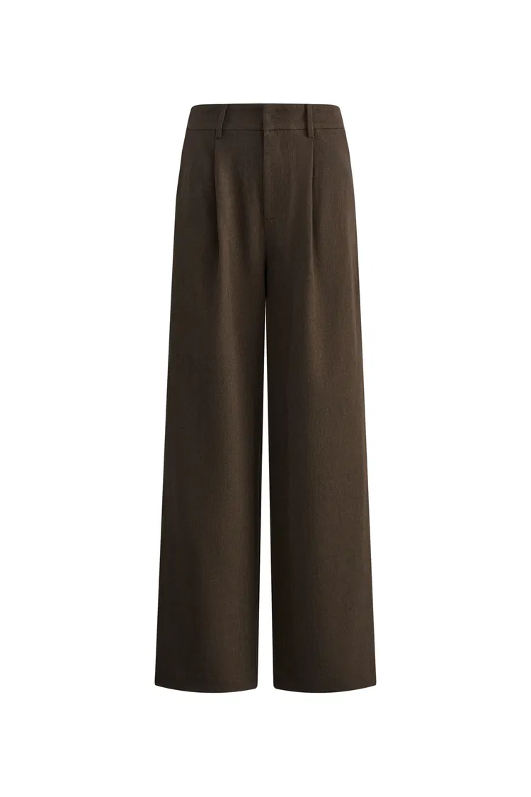 Julie Shell Stitch Detailing Sweat Pants in Lightweight Suiting